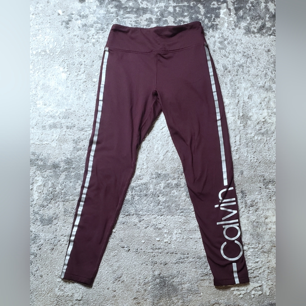 Calvin Klein Yoga Leggings,  Burgundy